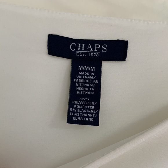 CHAPS- navy and blue dress - Picture 3 of 3